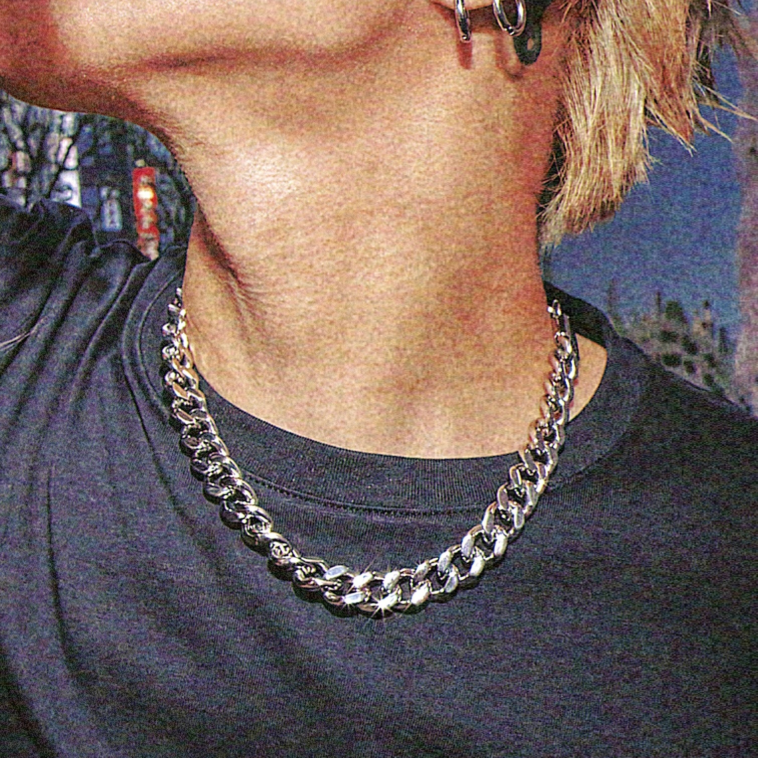 HEAVY SOLID STEEL 12MM CUBAN CHAIN