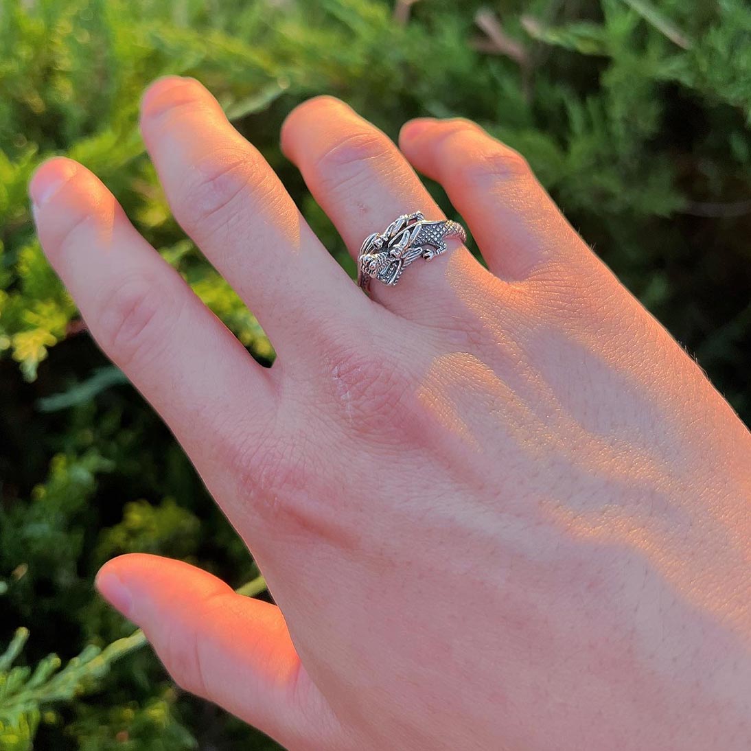 Silver Serpent Ring