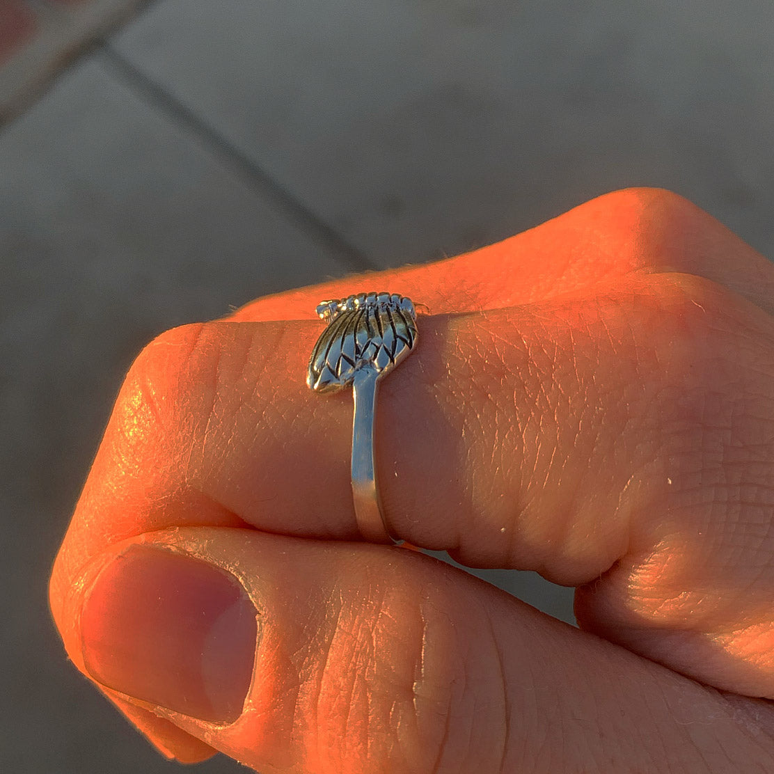 Silver Butterfly Ring