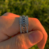 Eternity Steel Spinner Ring