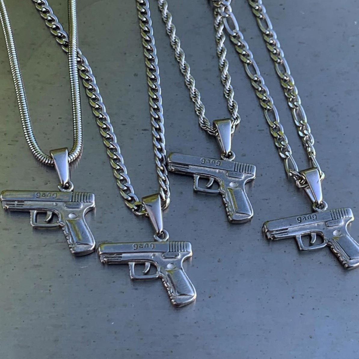 Silver Glock Pendant