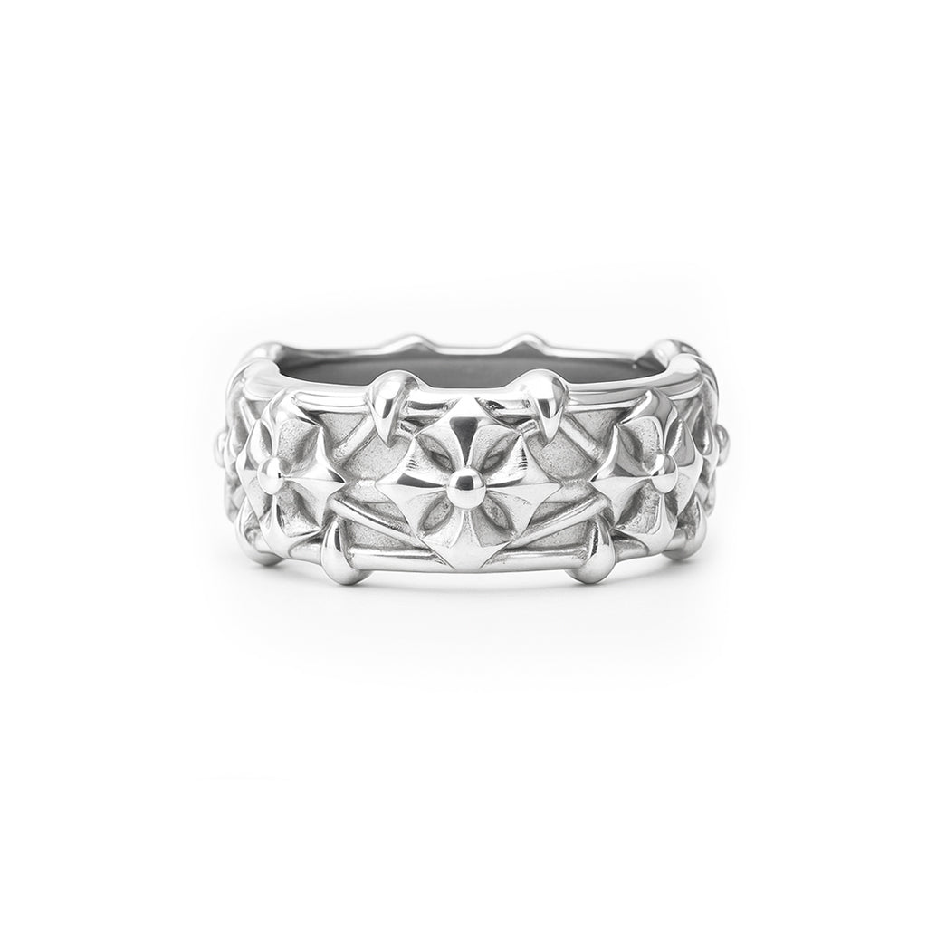 STEEL ETHEREAL CREST RING