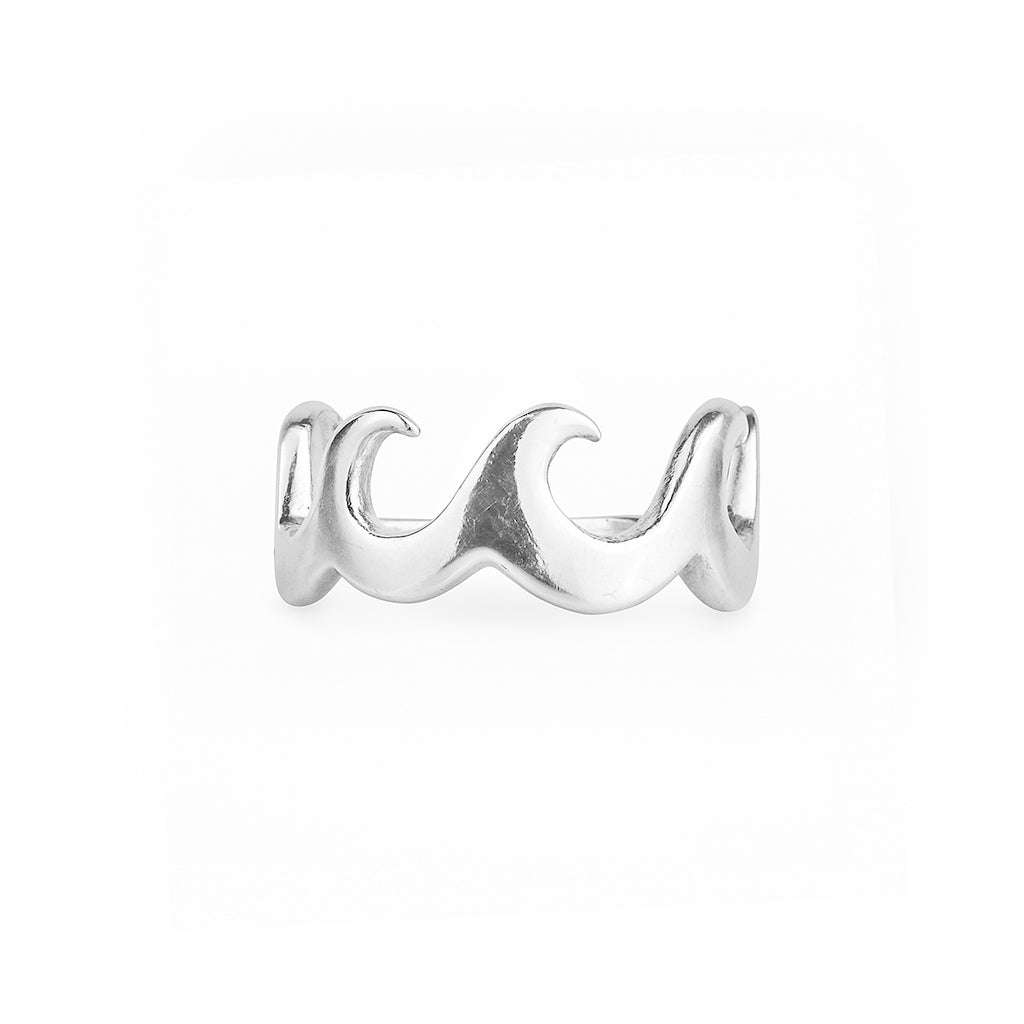 Silver Wave Ring