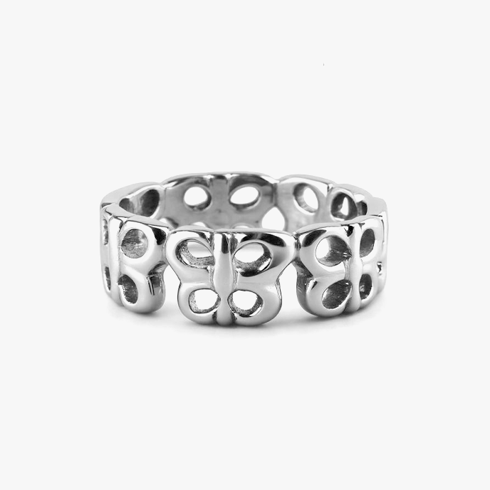 SILVER INFINITY OF LIFE RING