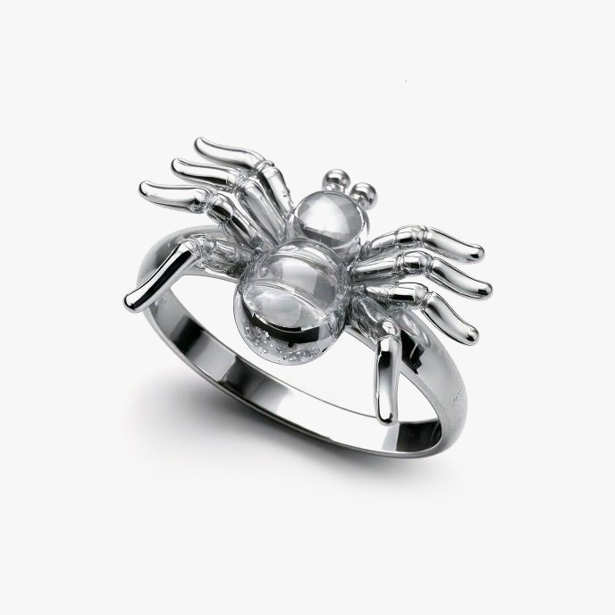 Silver Spider Ring