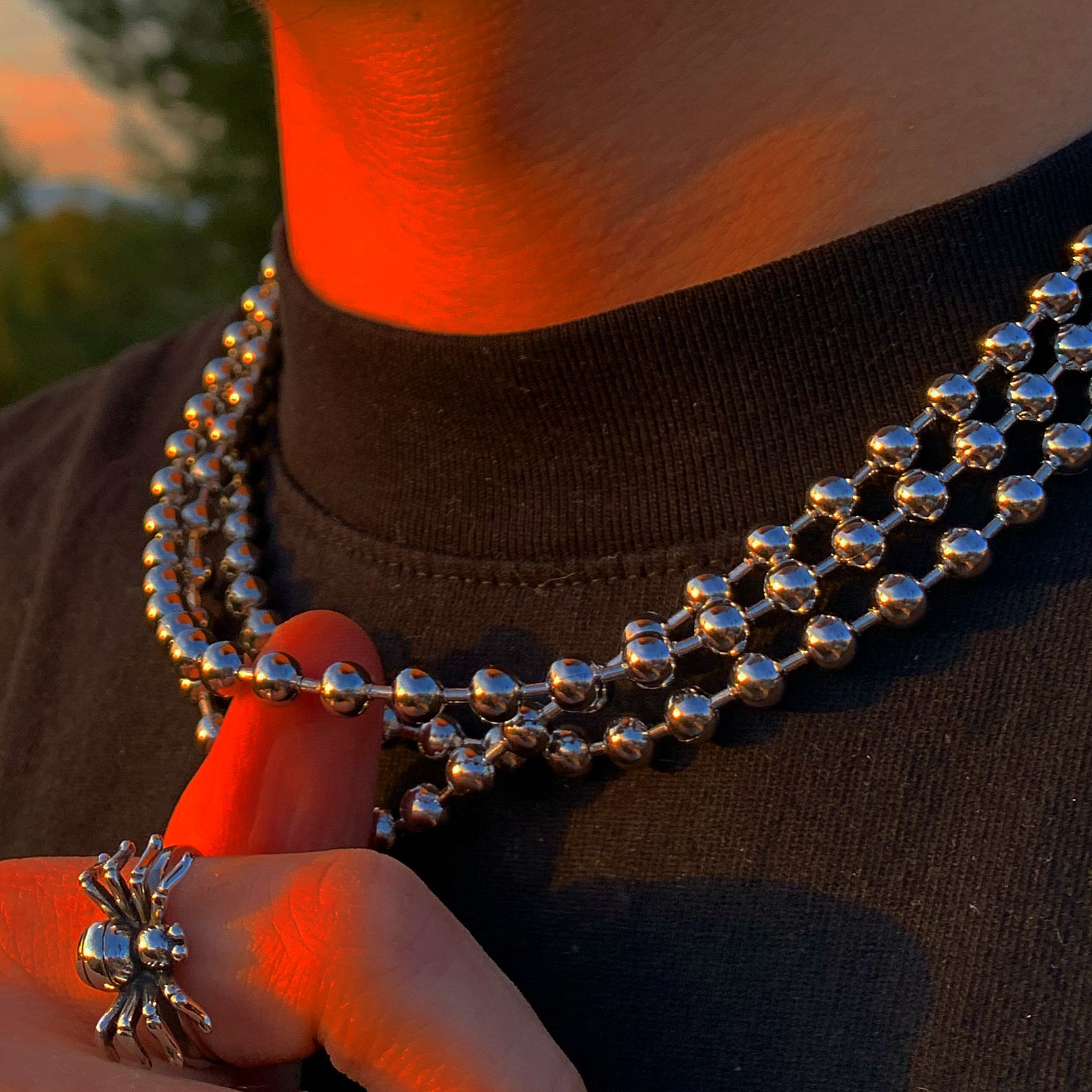 Steel 18" Ball Link Chain