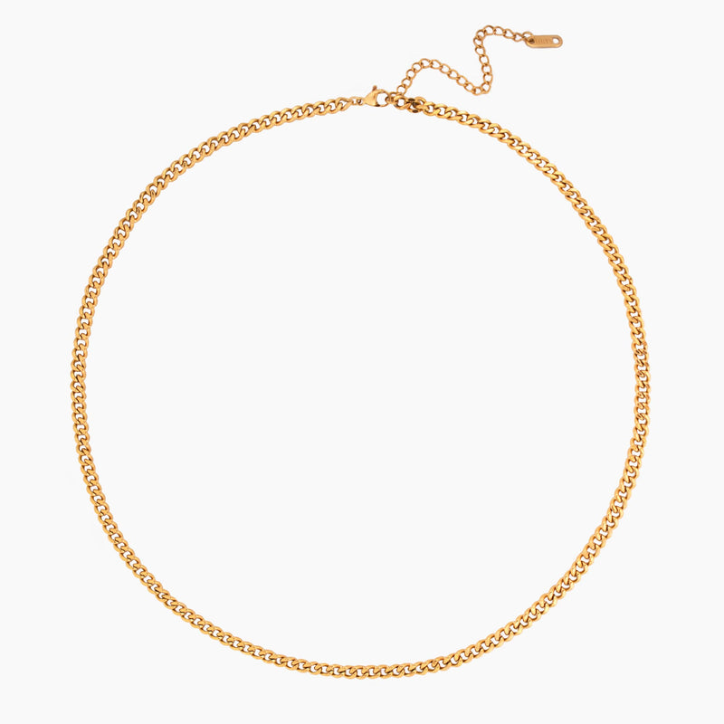 Adjustable 18k Gold Dipped Cuban Chain
