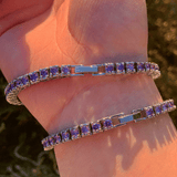 Infinity Purple Tennis Chain Bracelet