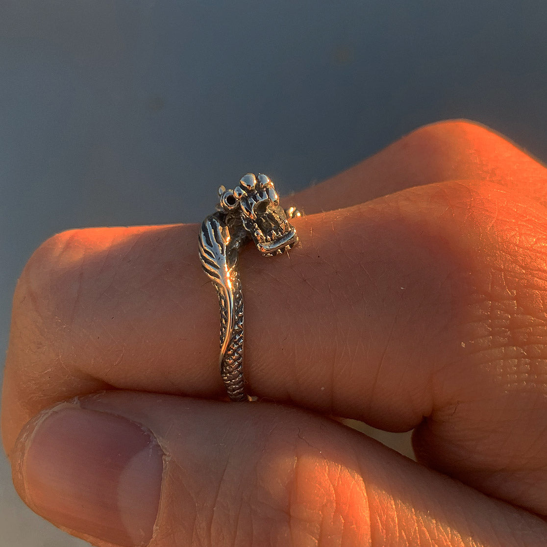 Silver Serpent Ring