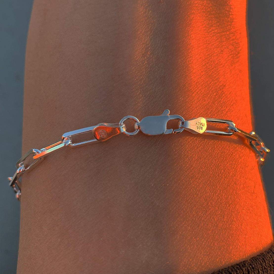 Silver Rolo Link Bracelet