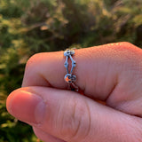 Silver Infinity Skull Ring