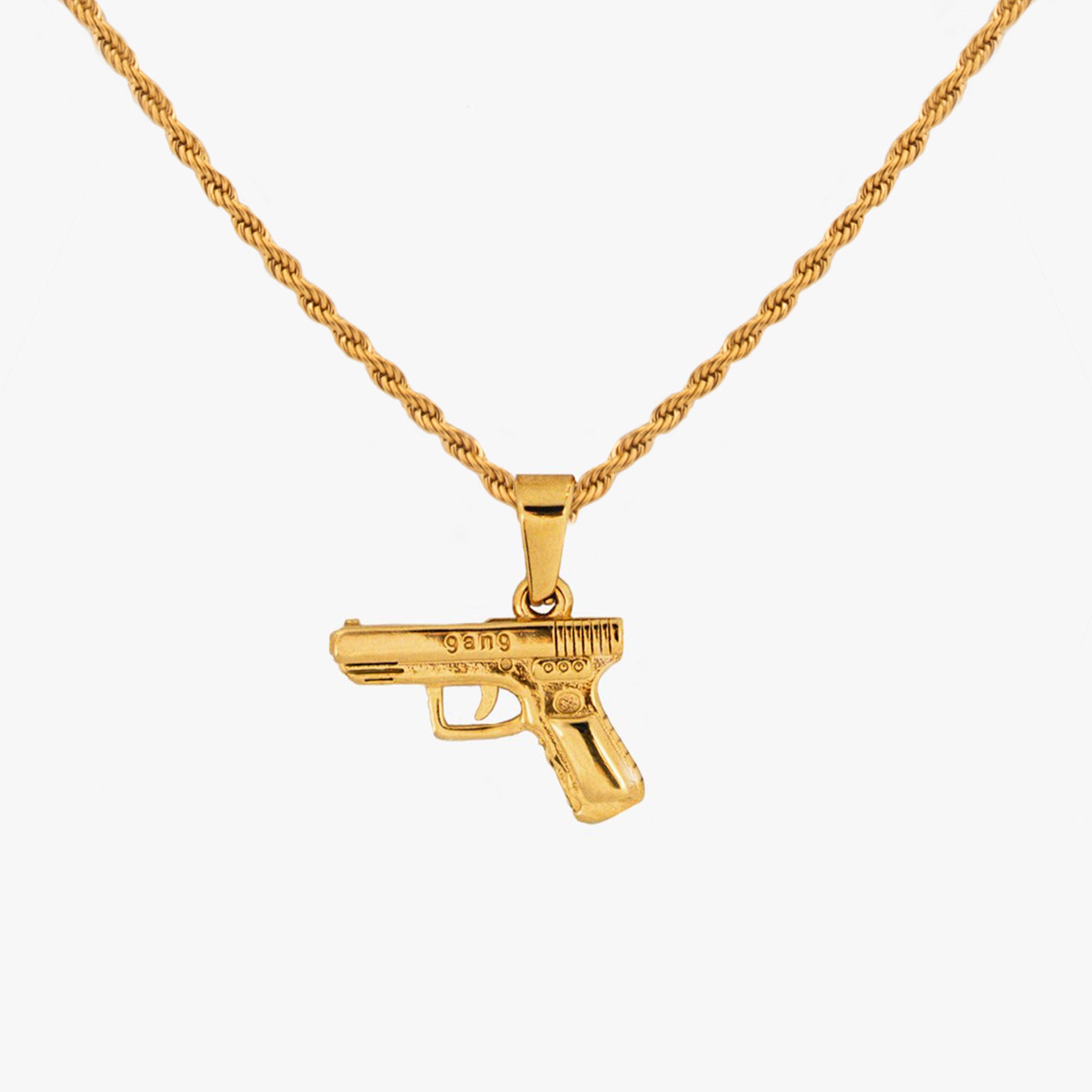 14K Gold Dipped Glock Pendant