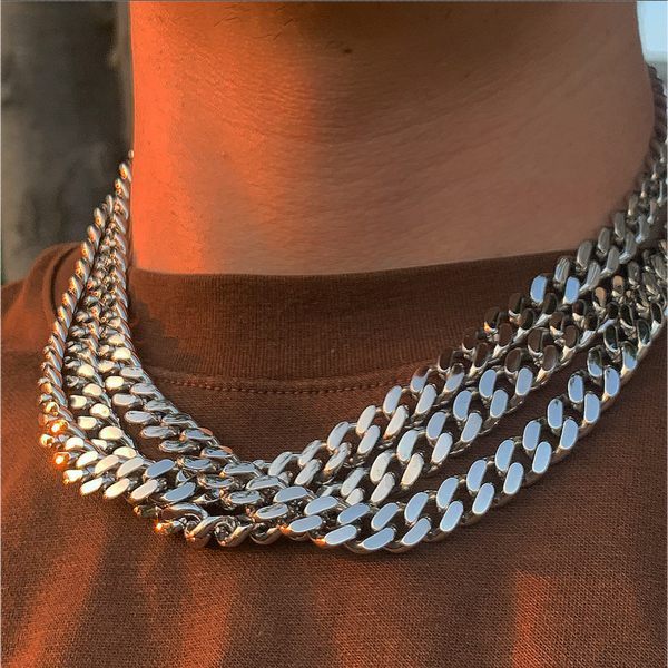 9mm Stainless Steel Cuban Chain