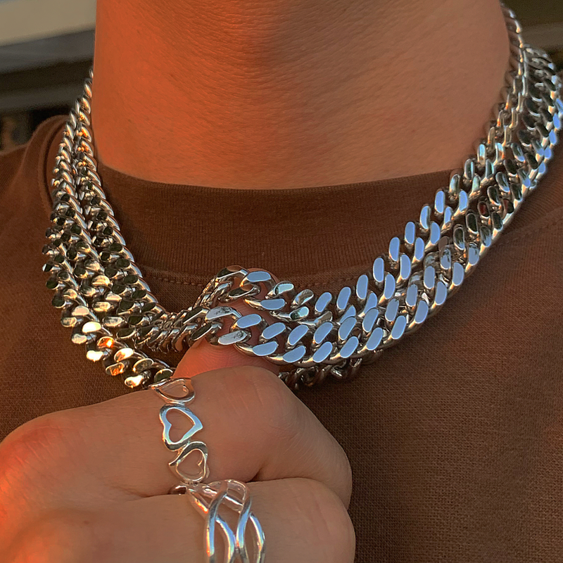 9mm Stainless Steel Cuban Chain