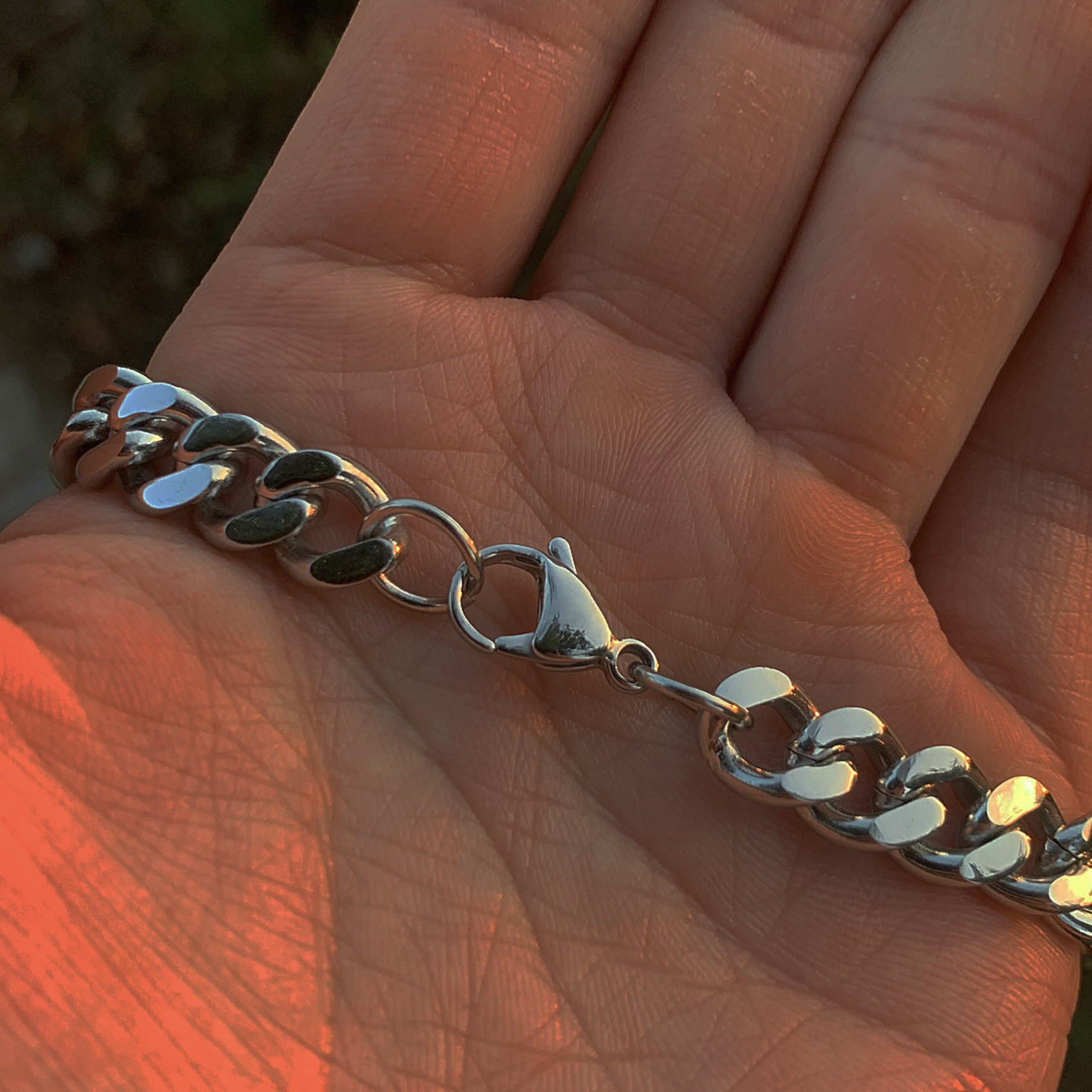 SOLID STEEL CUBAN CHAIN